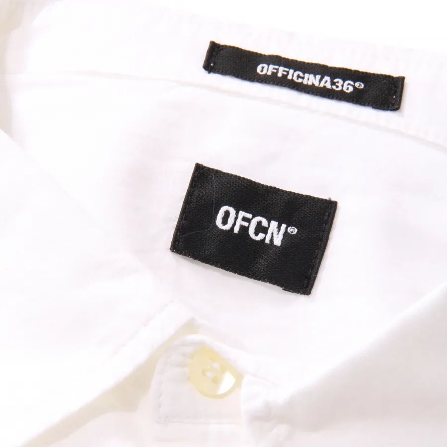 9506AQ camicia uomo OFFICINA36 man cotton shirt white