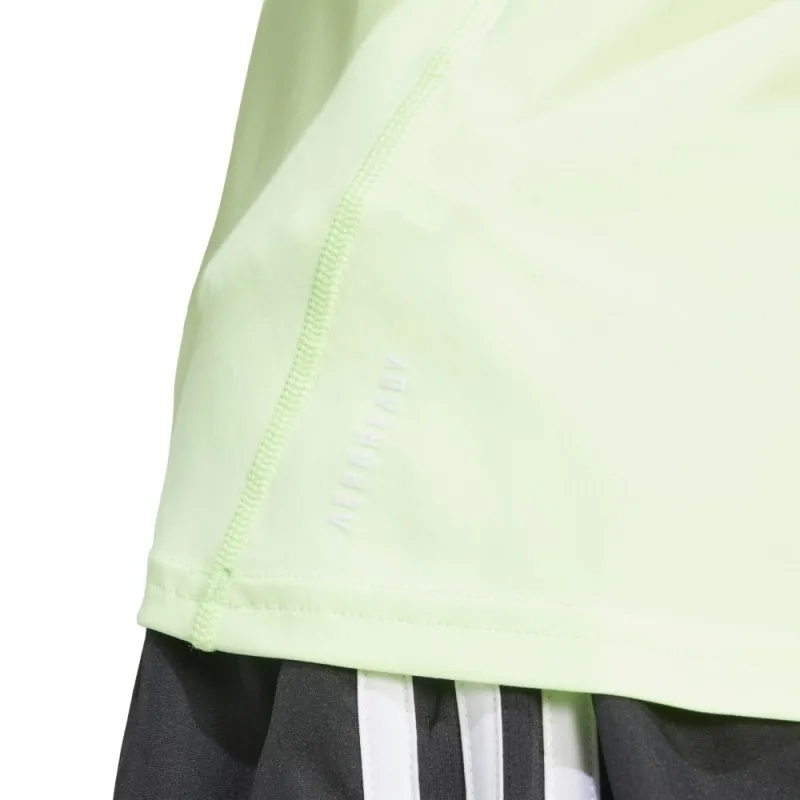 ADIDAS T-Shirt Running Adizero Essential Verde Fluo Uomo