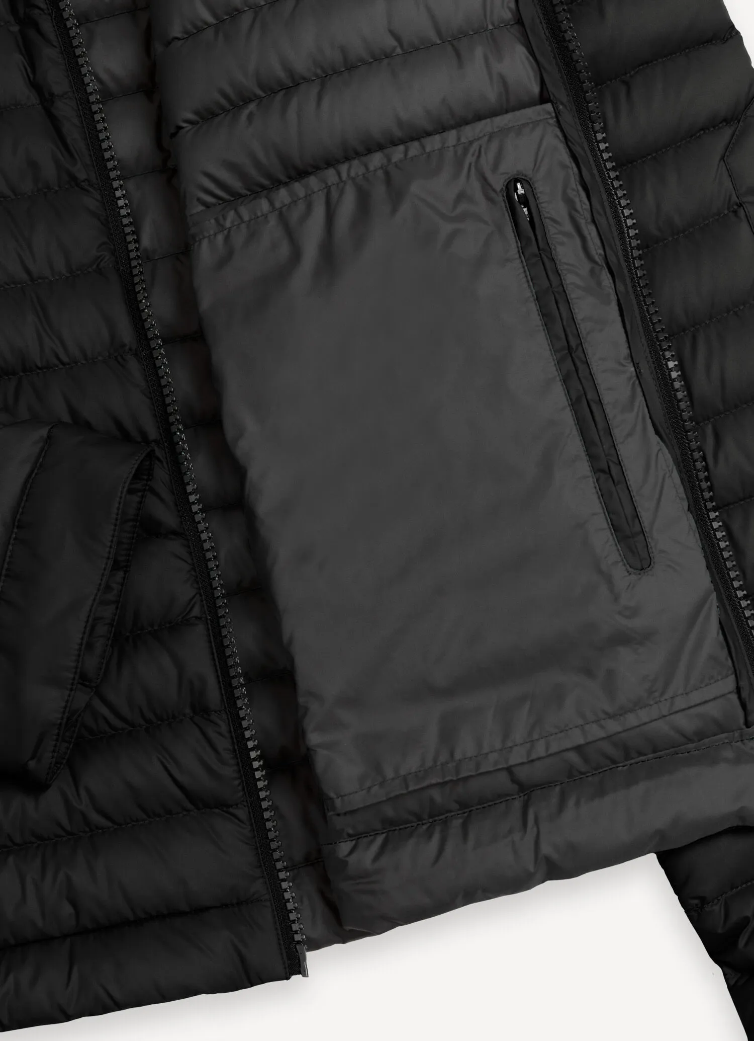 Autumn-weight padded biker jacket with drawstring