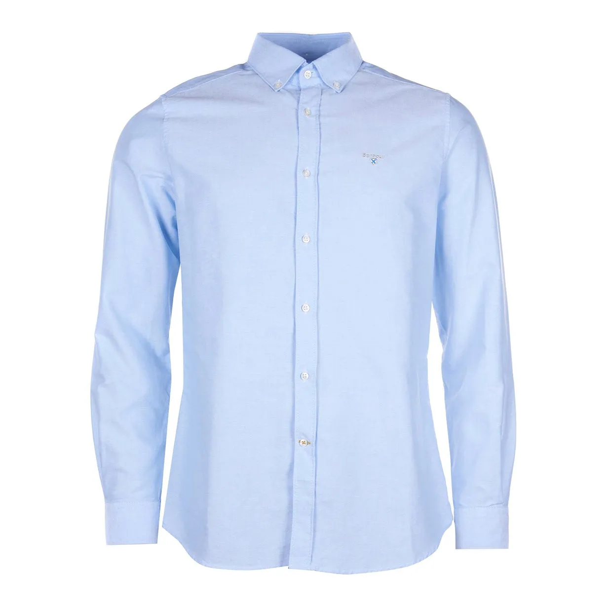 Camicia Barbour Oxford 3 Tailored Celeste