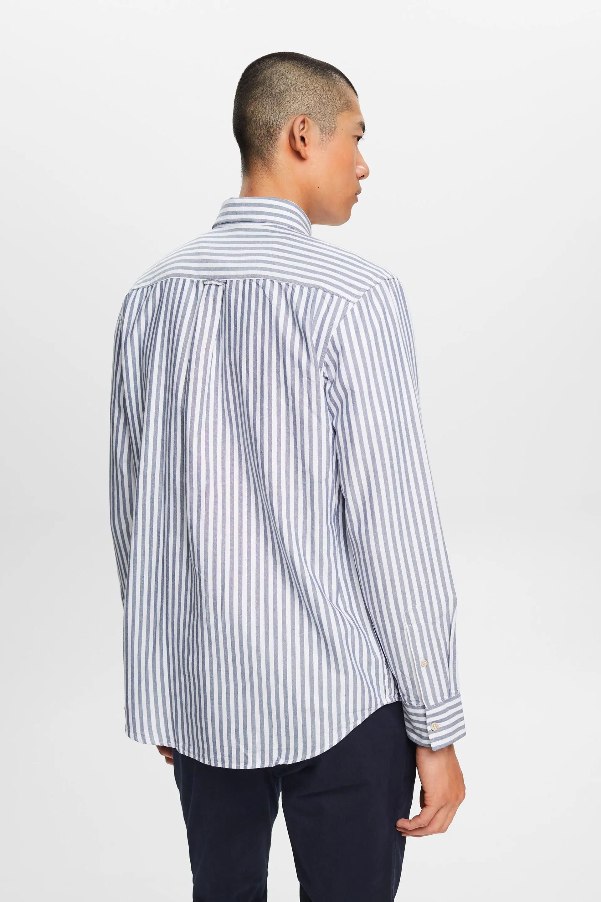 Camicia Oxford a righe botton down