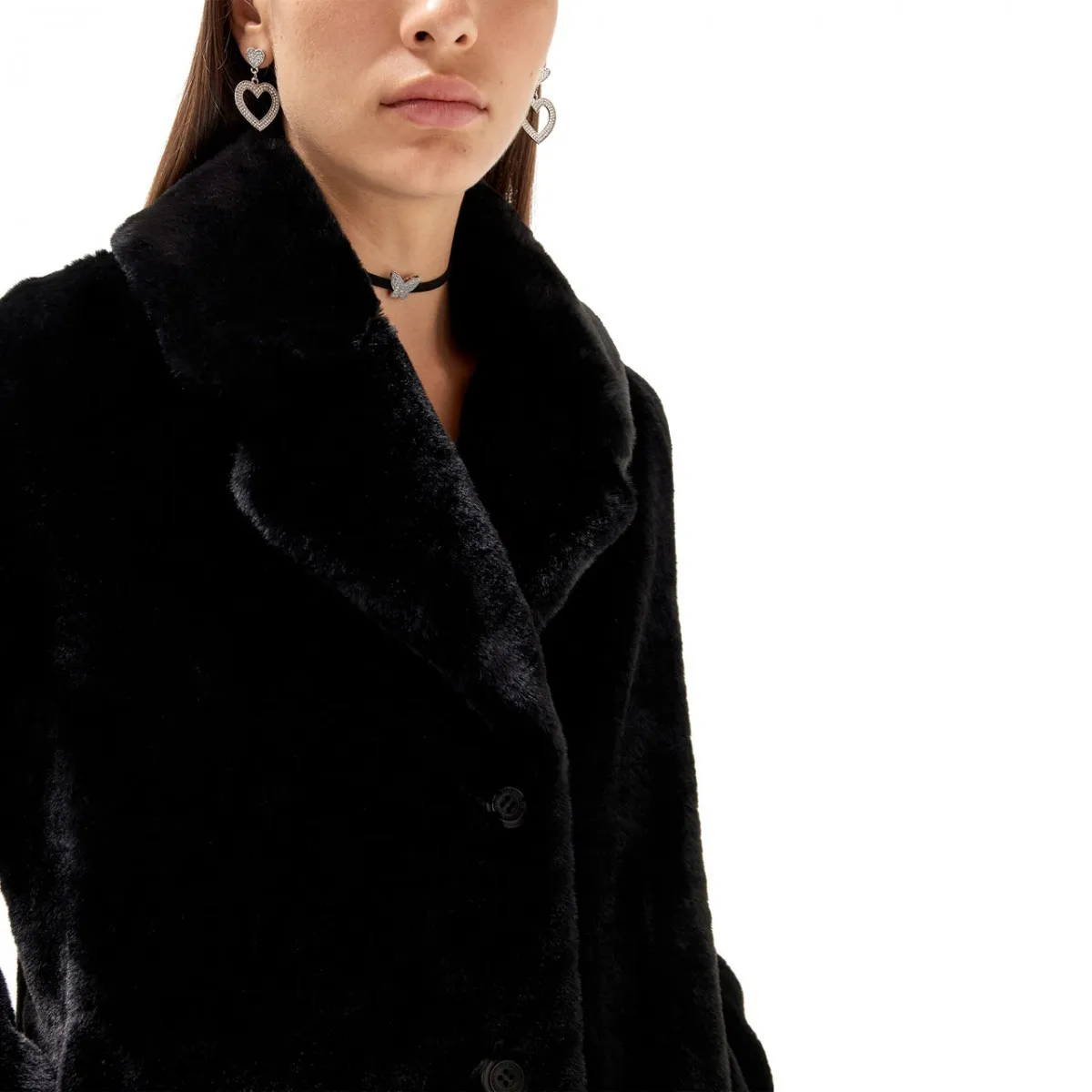 Cappotto In Faux Fur