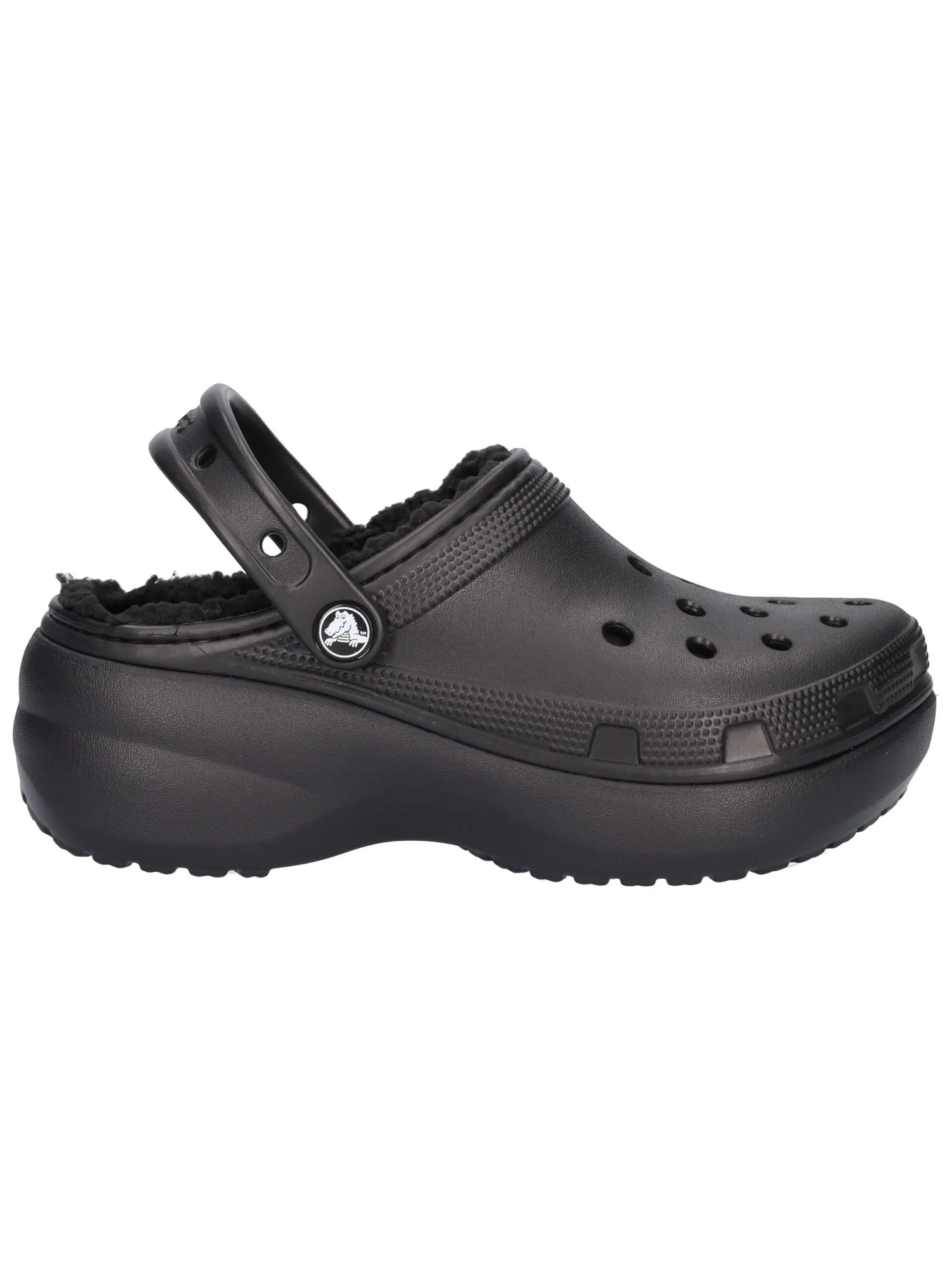 Ciabatta platform Crocs Classic da donna nera