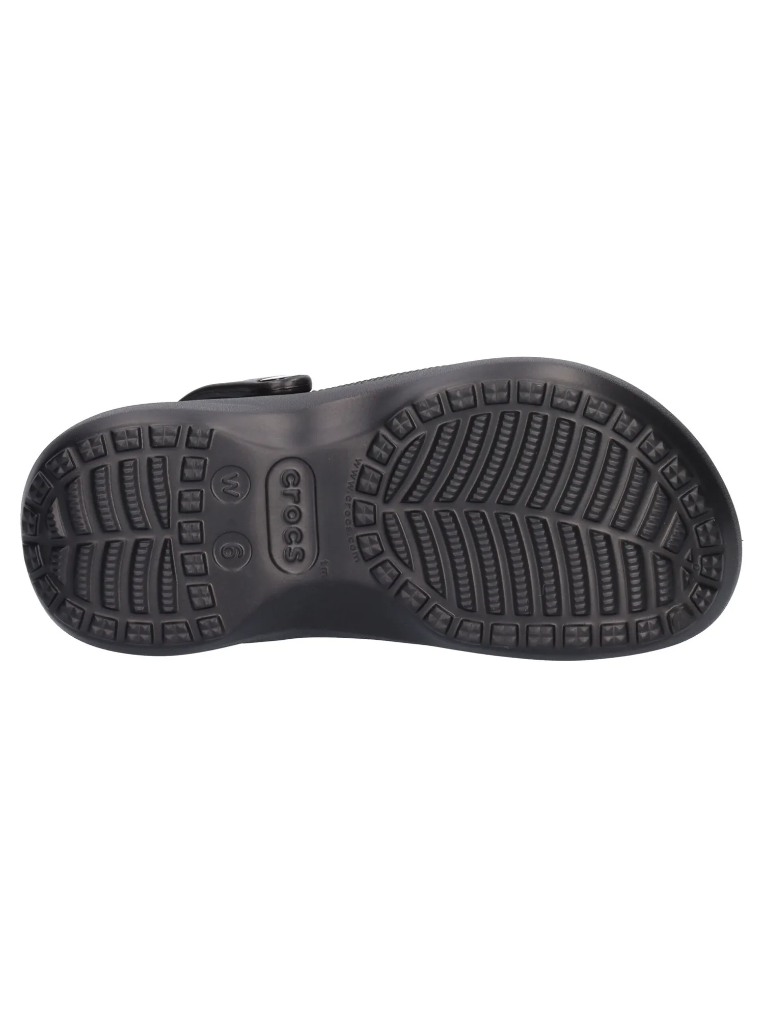 Ciabatta platform Crocs Classic da donna nera