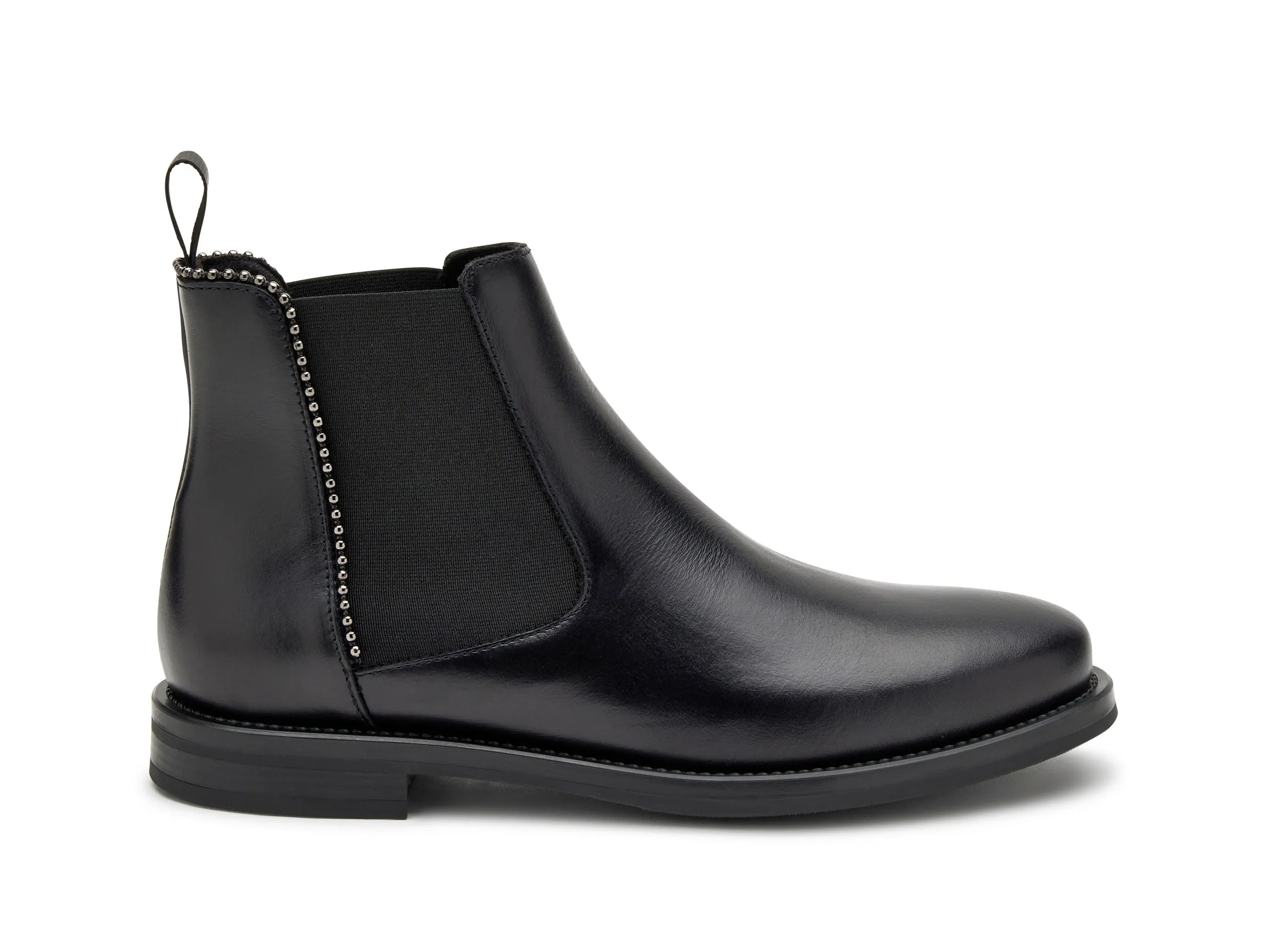 Frau Donna Chelsea Boots profilo Micro Borchie Tomaia Pelle