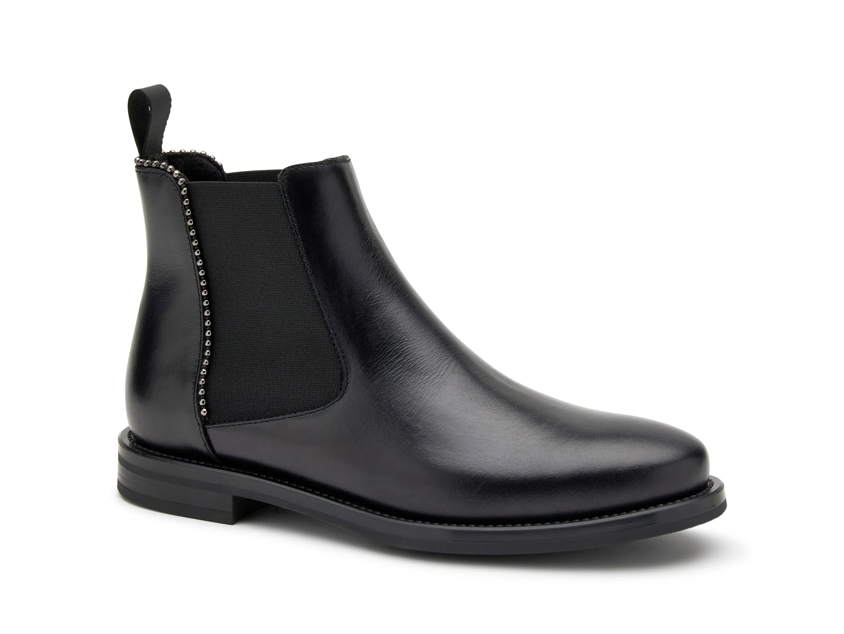 Frau Donna Chelsea Boots profilo Micro Borchie Tomaia Pelle