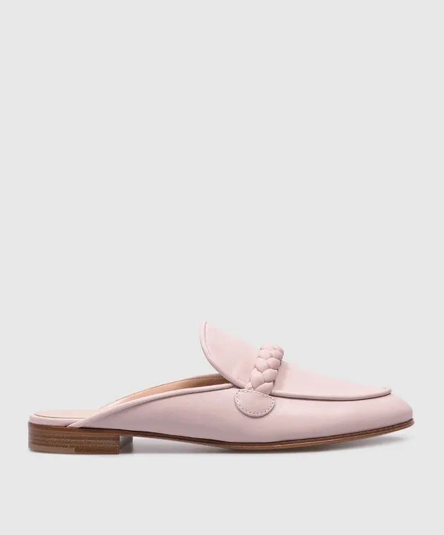 Gianvito Rossi Sabot in pelle rosa Belem G9107051CUO