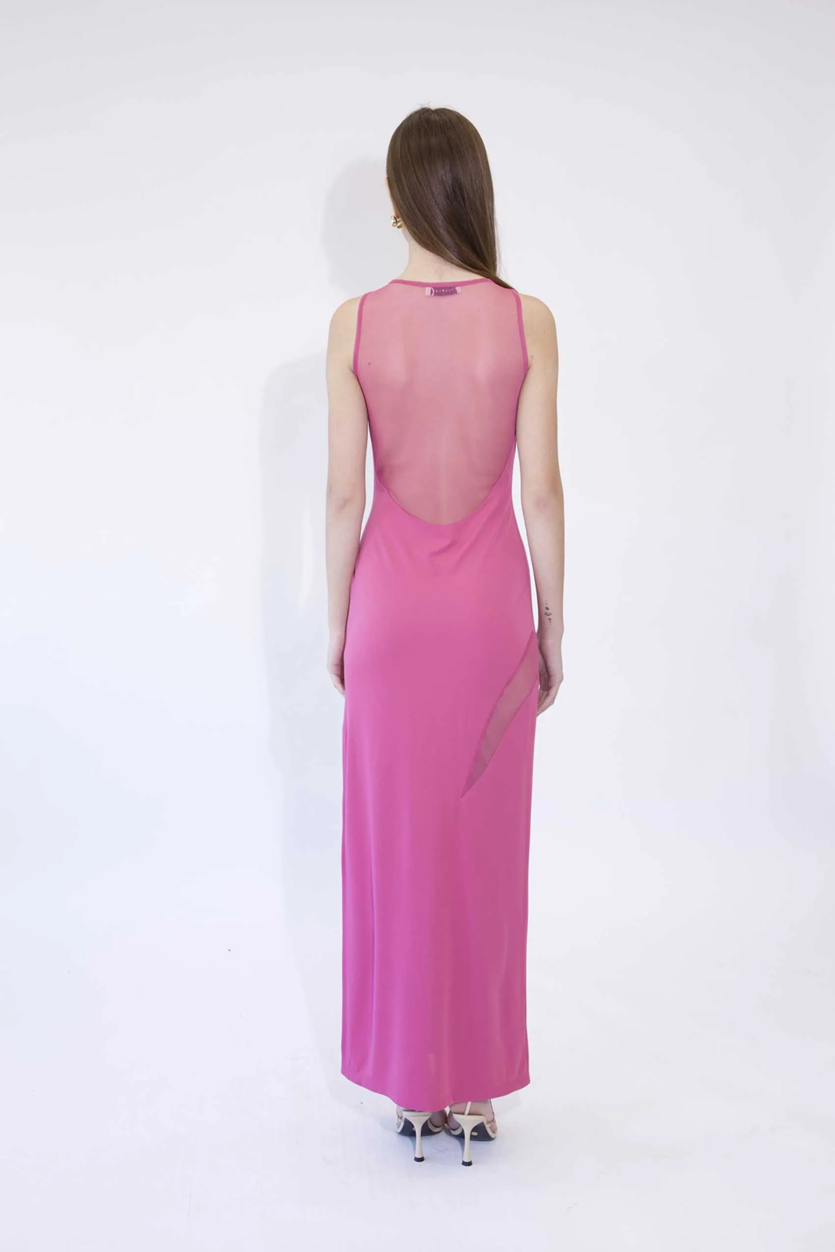 Haveone - MAXI ABITO CUT OUT CON TULLE