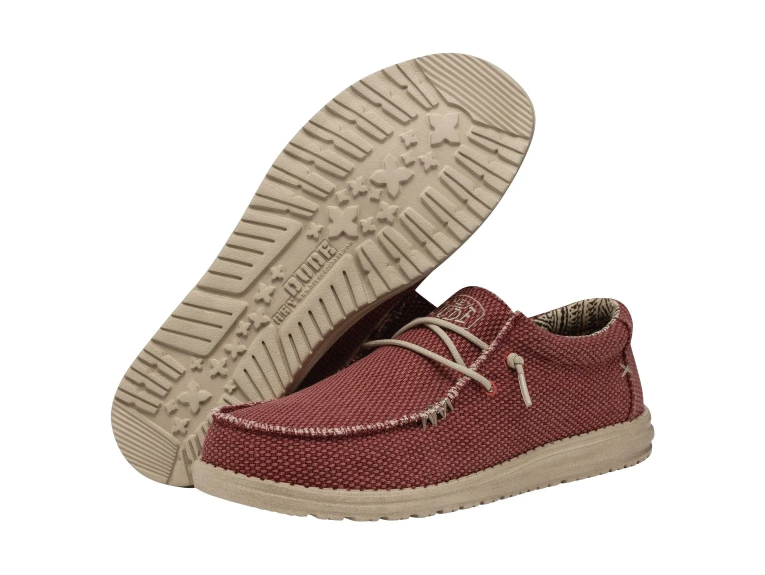 Hey Dude Scarpe Estive Wally Braided Pompeian Red