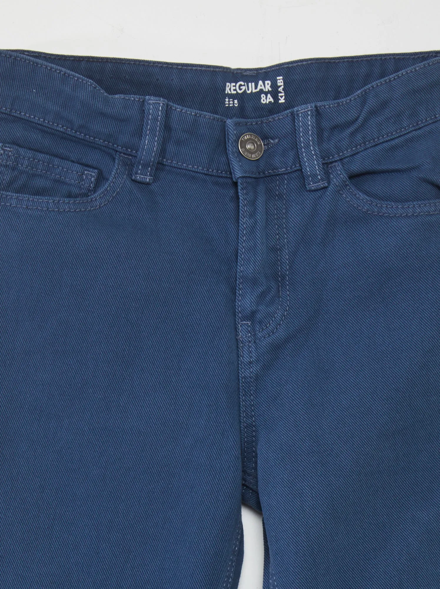 Jeans dritti tinta unita - BLU