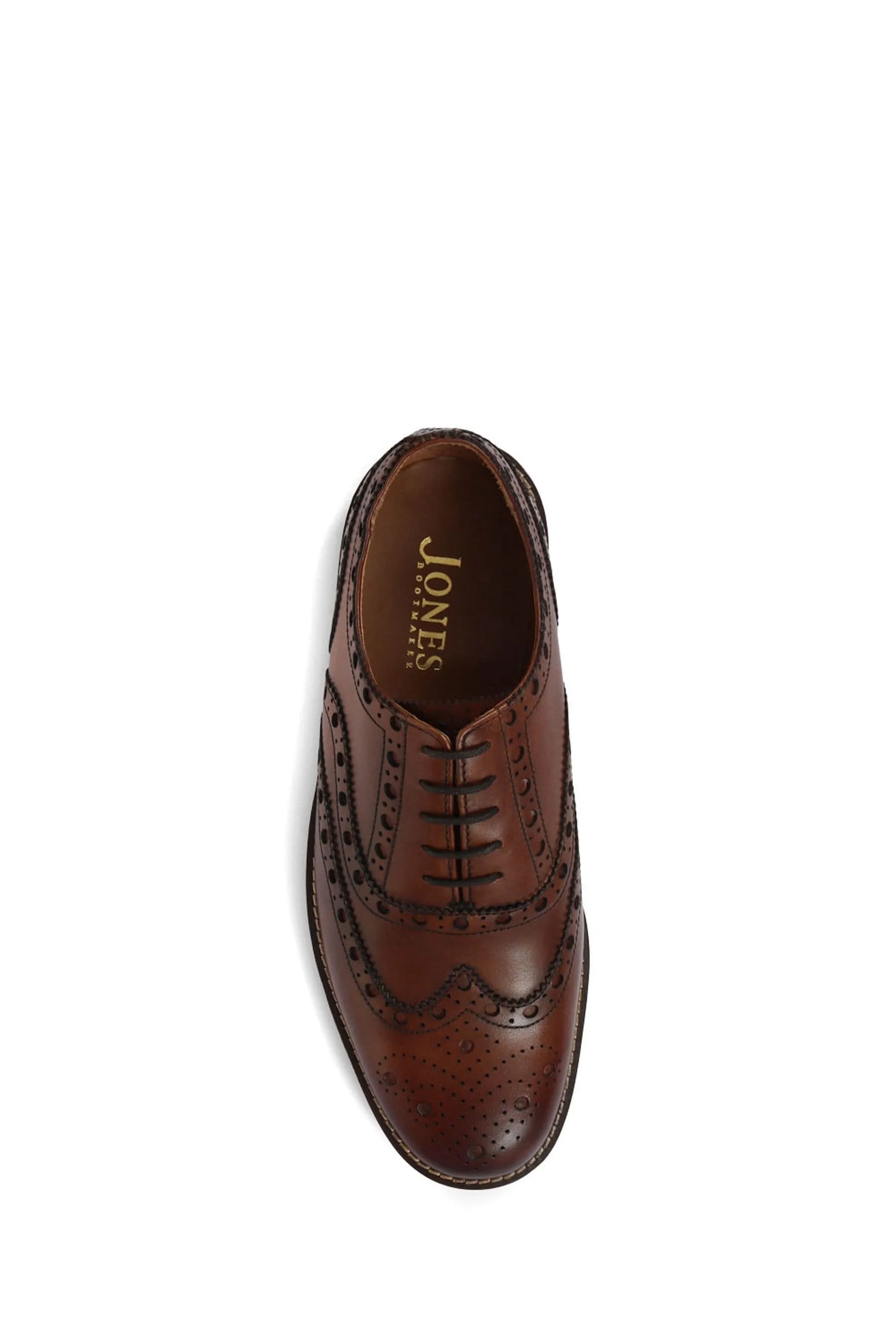 Jones Bootmaker Uomo Marrone - Bertie - Oxford - Scarpe brogue in pelle