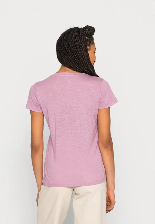 Lee Women's T-shirt V-Neck Neck Tee L41JENA39 plum