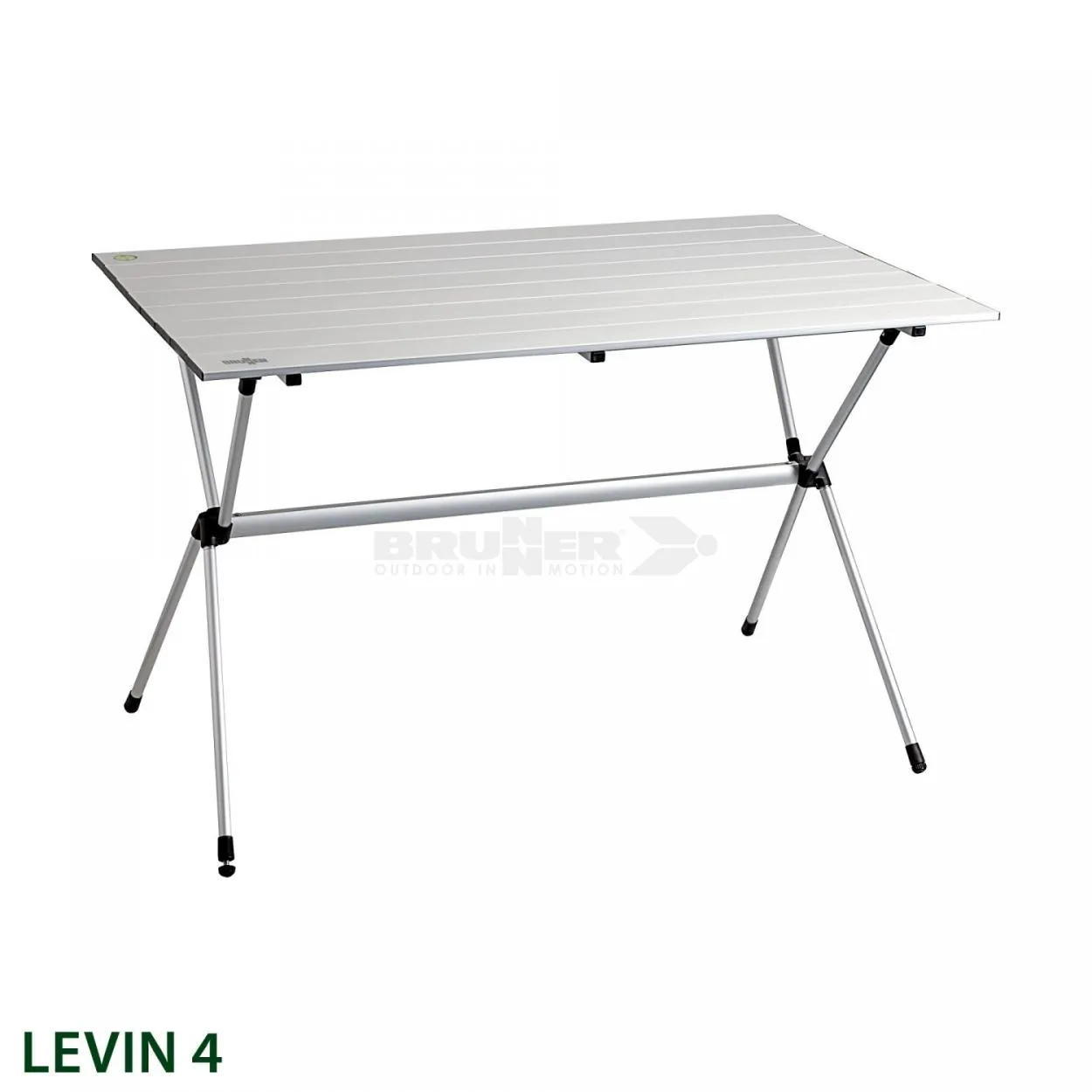 Levin UltraLigh 4 Tavolo pieghevole da campeggio in alluminio 110 x 67 x H 70 Brunner