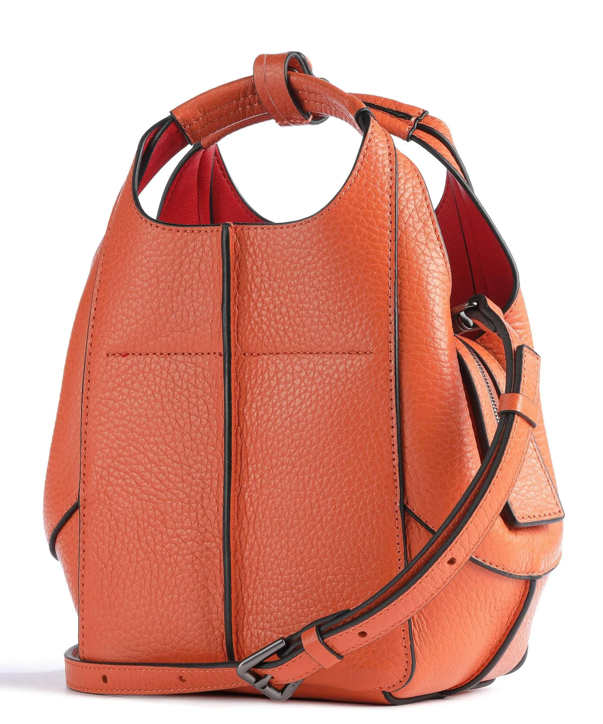  Liebeskind Lilly Heavy Pebble S Borsa a tracolla pelle a grana fine arancio  