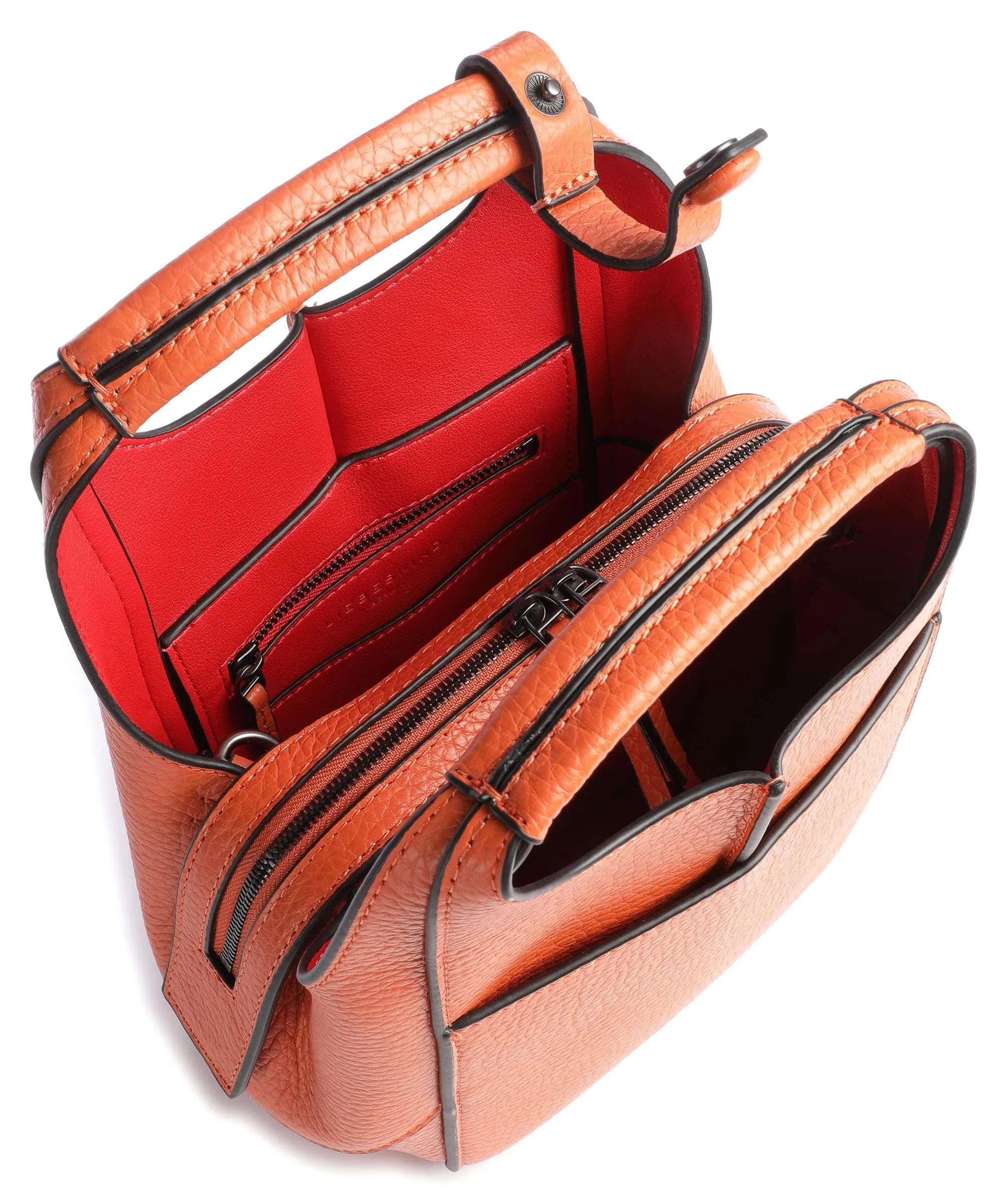  Liebeskind Lilly Heavy Pebble S Borsa a tracolla pelle a grana fine arancio  