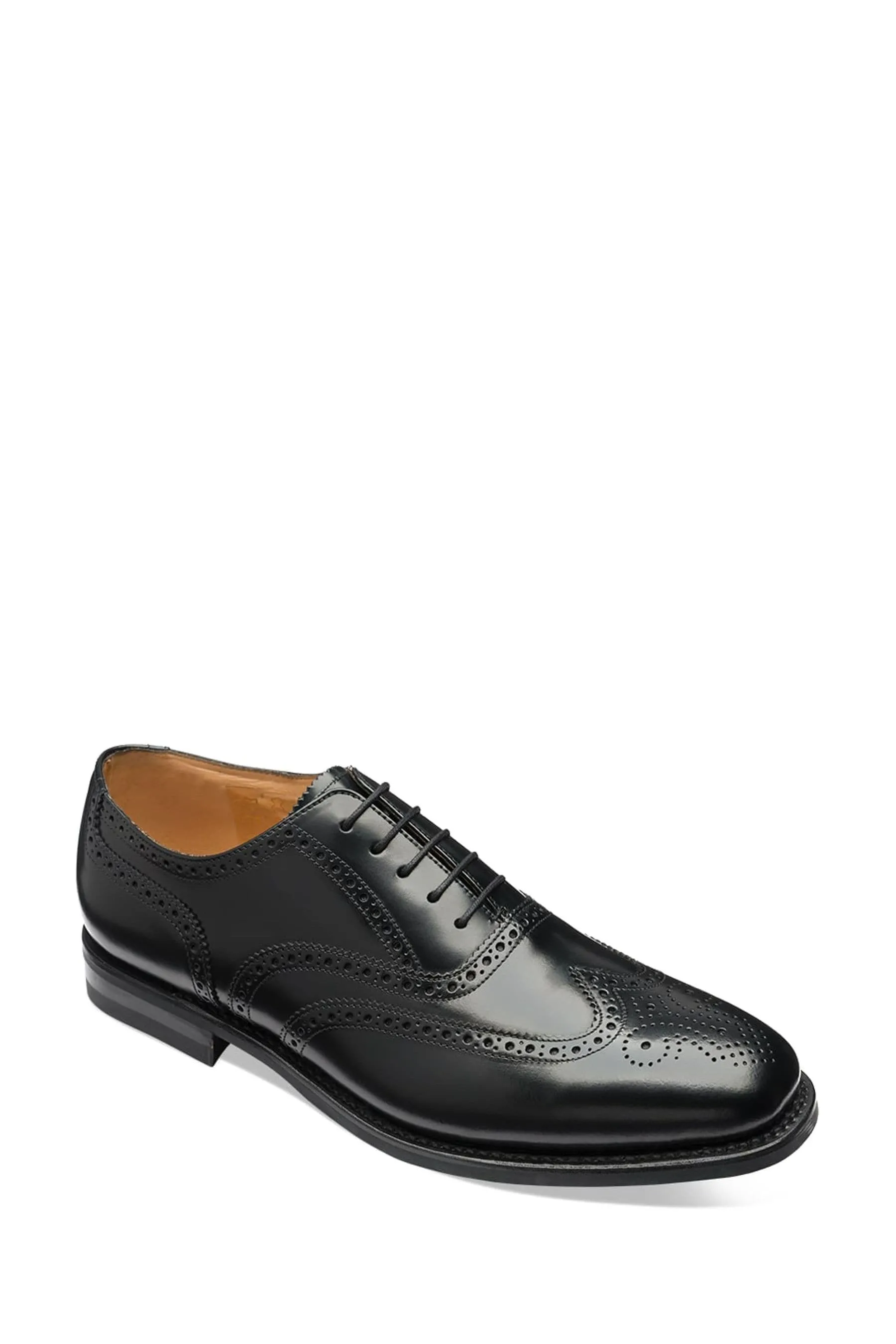 Loake - Nero da 302  - Oxford Scarpe brogue in pelle lucida