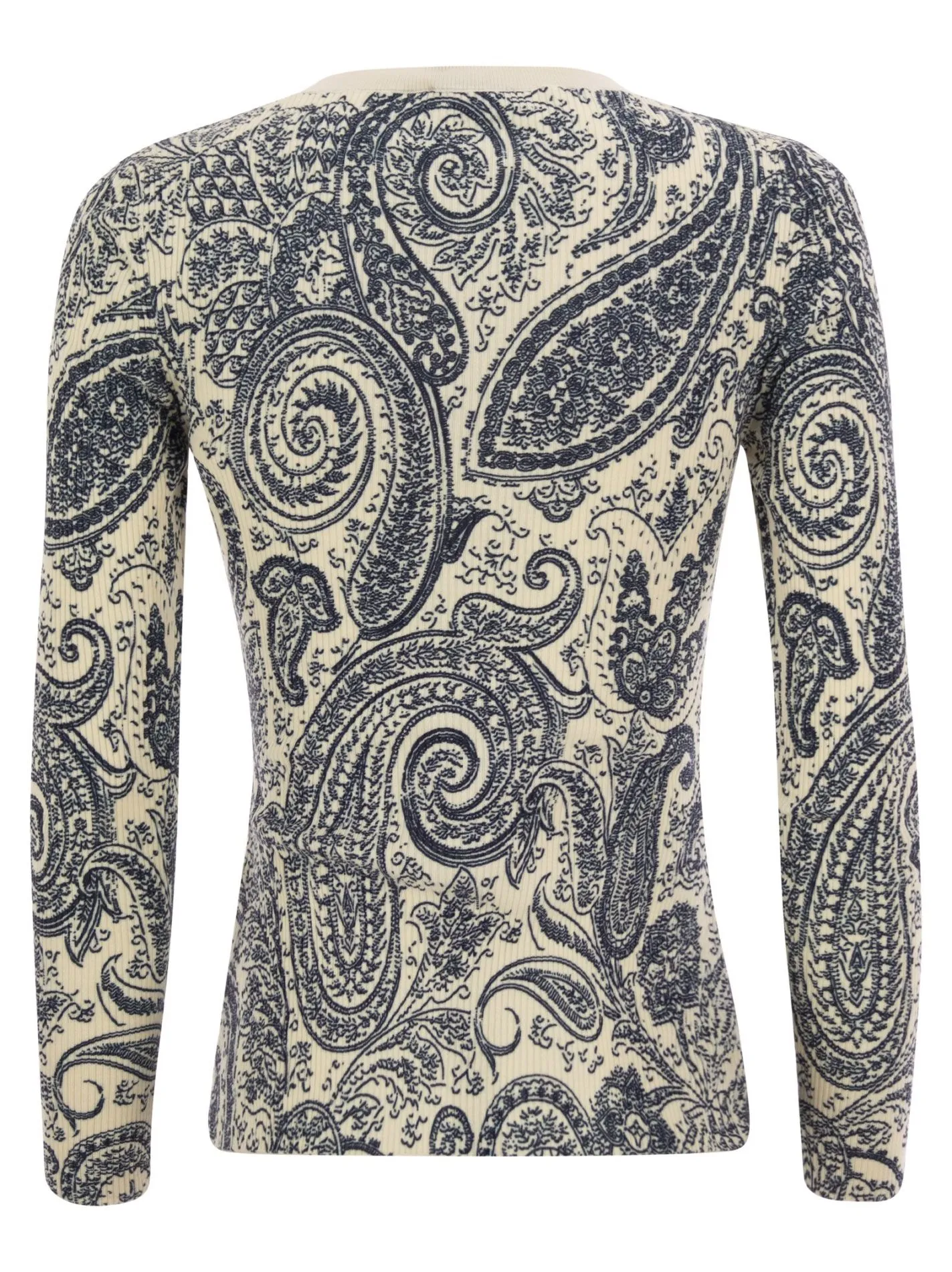 Maglia girocollo con fantasia Paisley