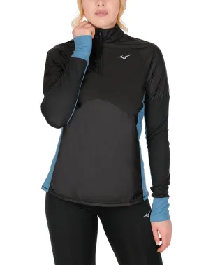 Maglia running MIZUNO Donna J2GC2700 ACTIVE HYBRID Nero