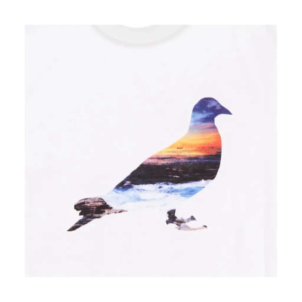 MAGLIETTA UOMO SUNSET PIGEON TEE WHITE