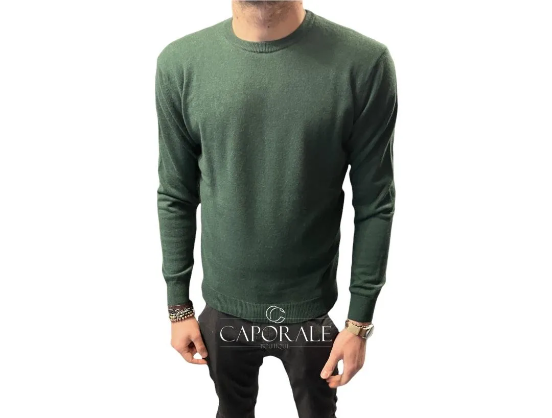 Maglione Malo cashmere  E2064 verde