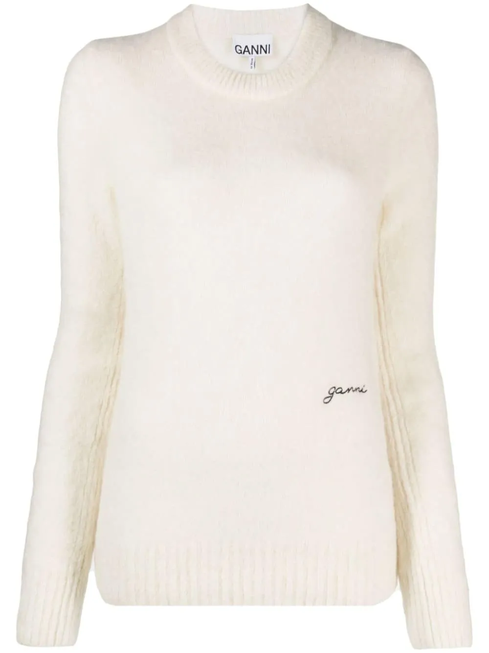 Maglione ricamato in bianco - donna