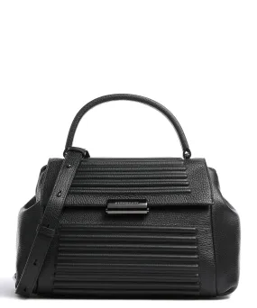  Mandarina Duck I-Con Borsa a mano pelle di vacchetta grana nero  