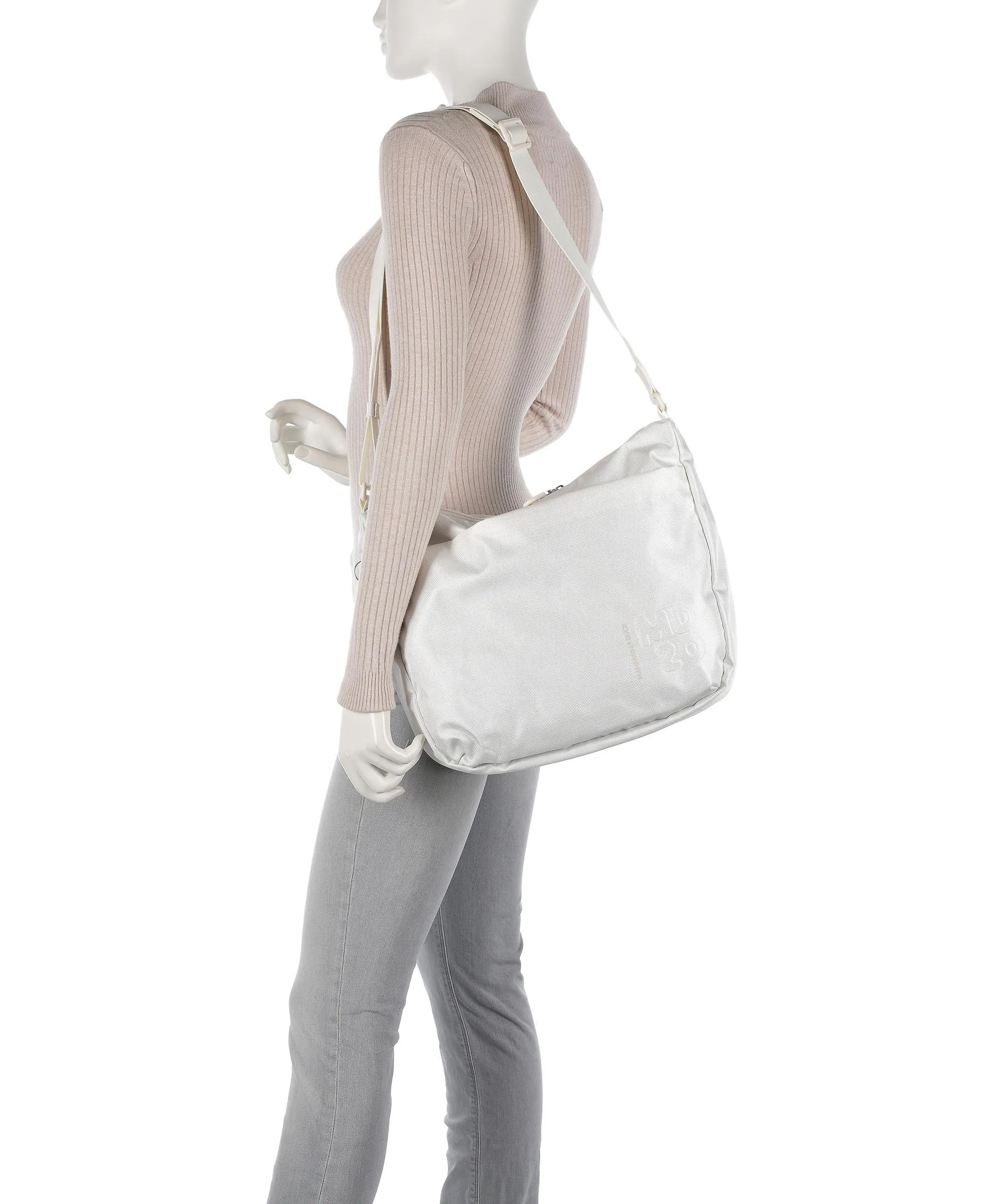  Mandarina Duck MD20 Borsa a spalla poliestere bianco  