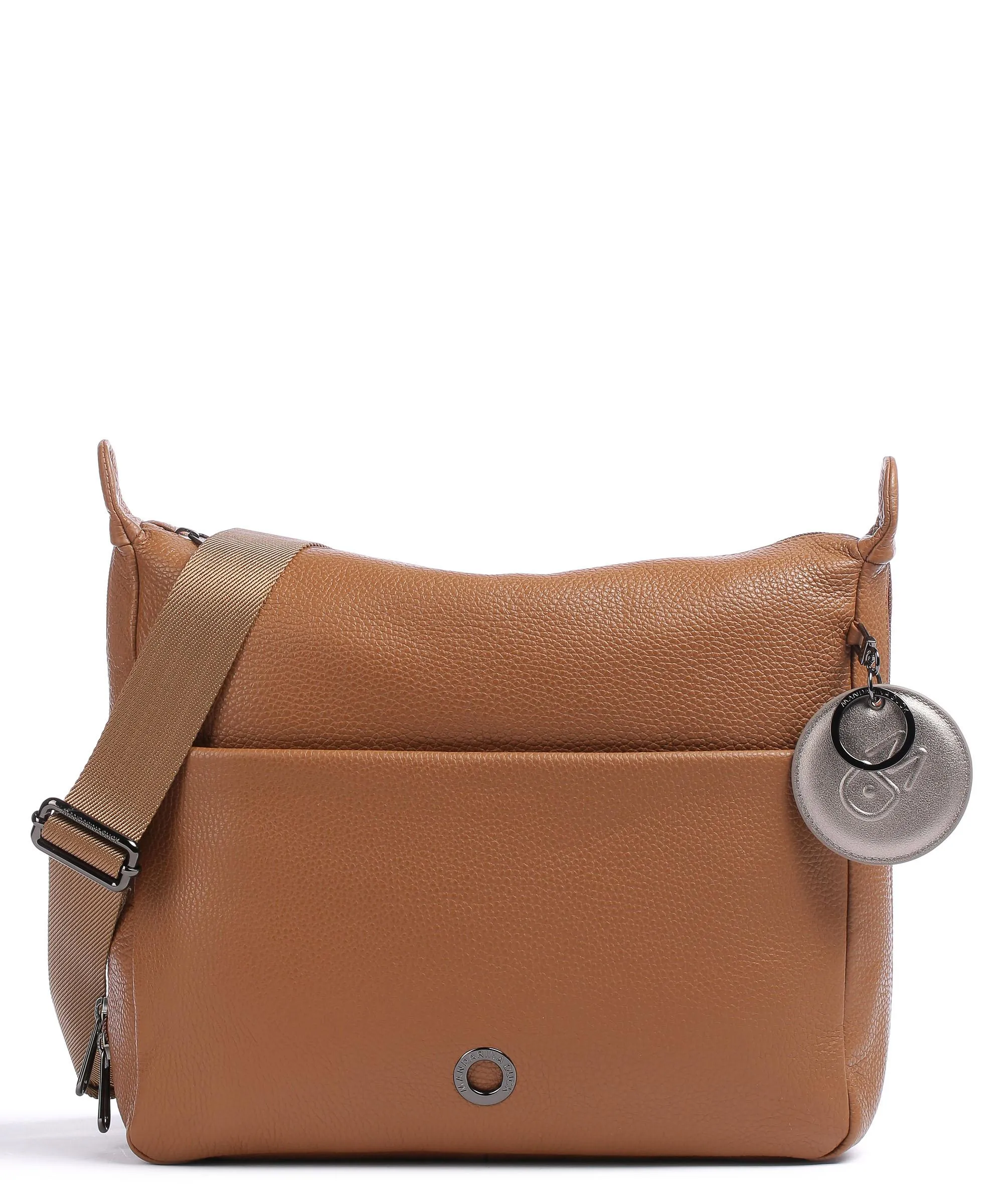  Mandarina Duck Mellow Leather Borsa a spalla pelle di vitello grana tan  