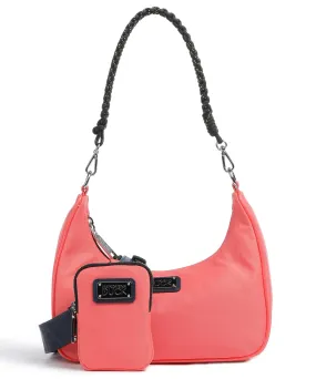  Mandarina Duck Style Borsa a spalla nylon corallo  