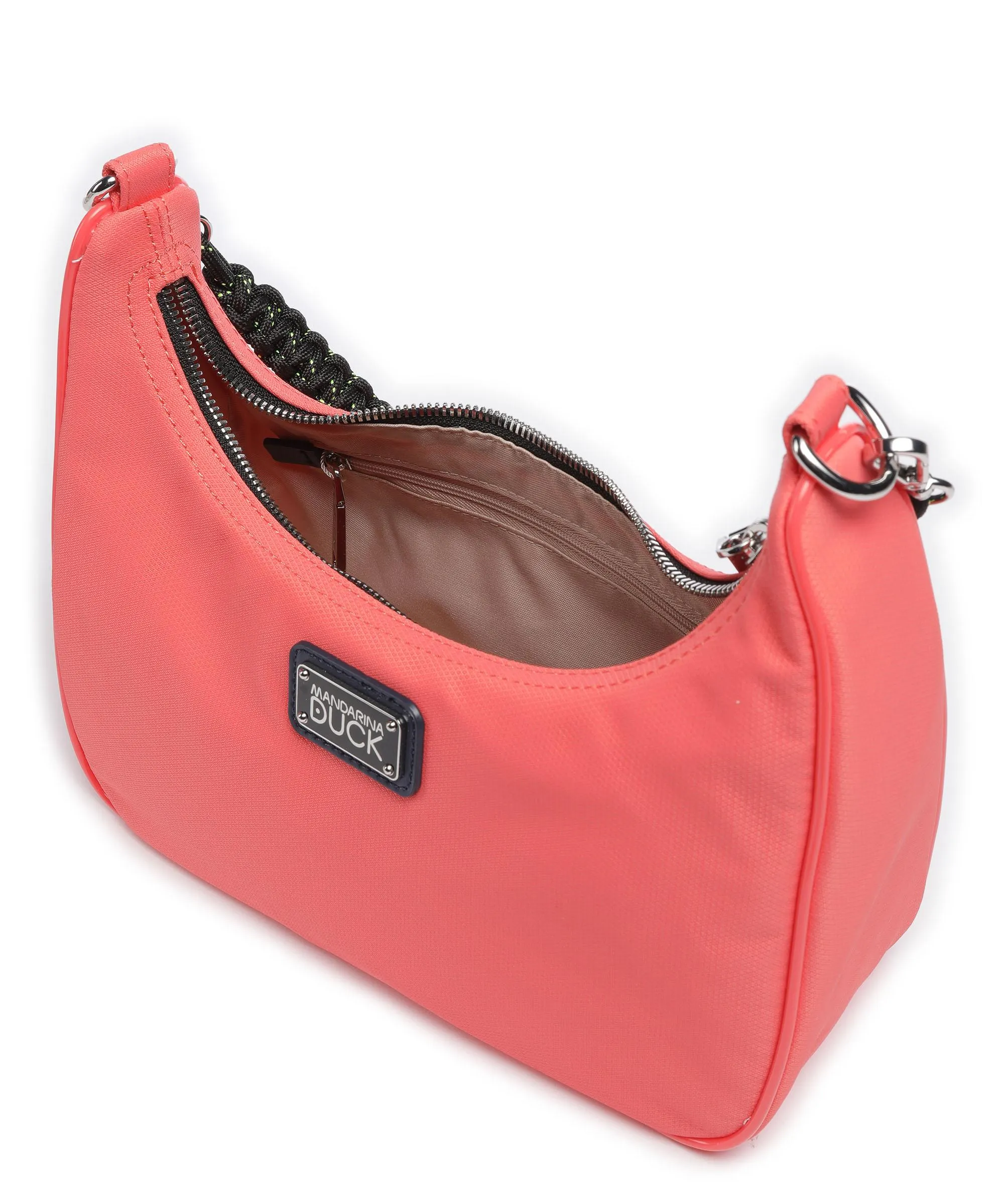  Mandarina Duck Style Borsa a spalla nylon corallo  