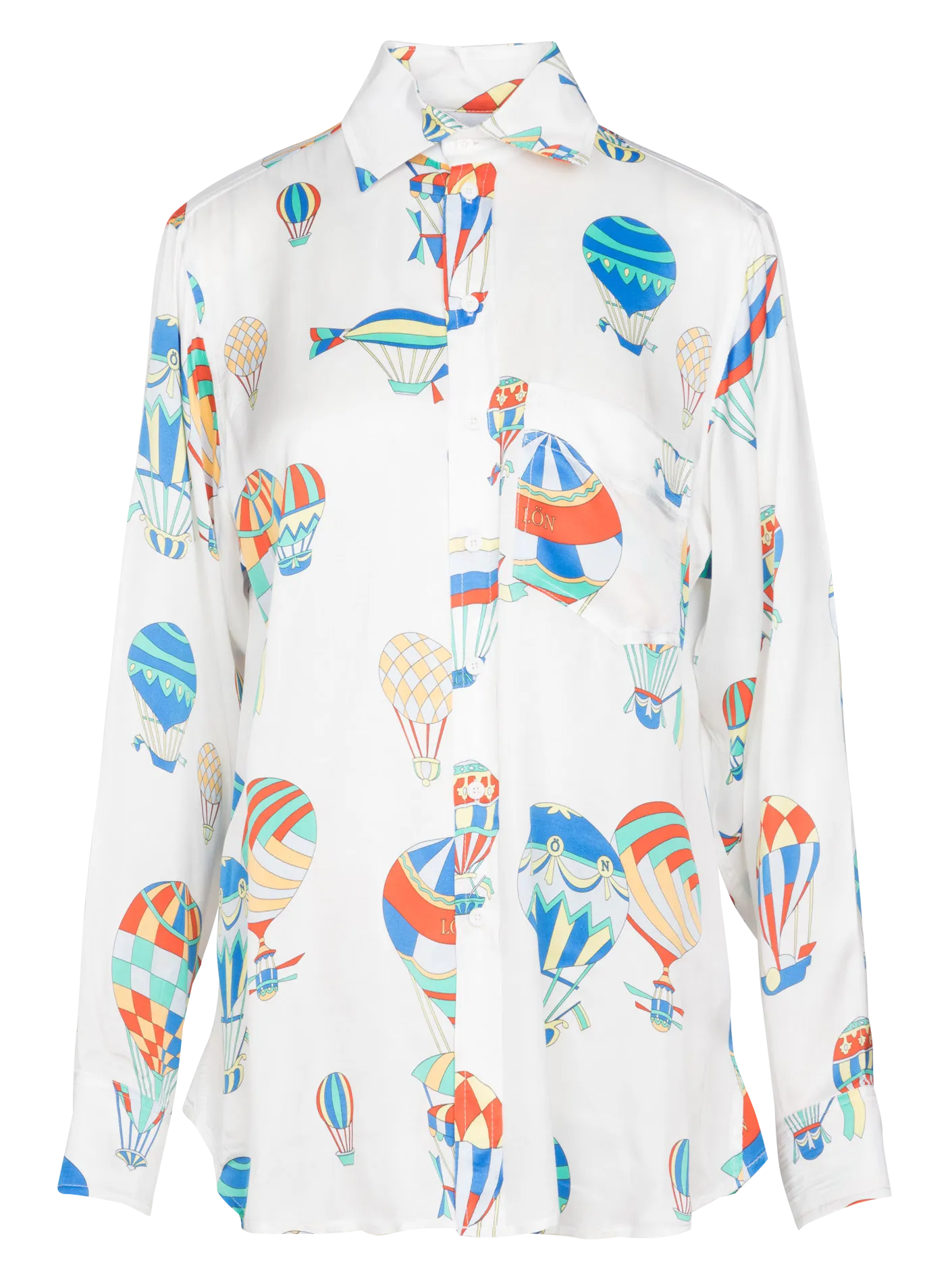  MARGAUX LONNBERG   JOE - Camicia collo classico stampata satinata | Multicolore