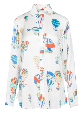  MARGAUX LONNBERG   JOE - Camicia collo classico stampata satinata | Multicolore