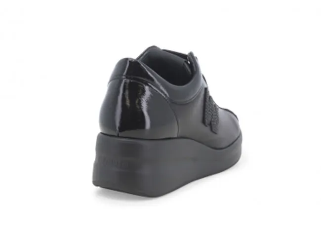 MELLUSO SCARPE IN PELLE DONNA INVERNO R25642D  SNEAKERS NERO