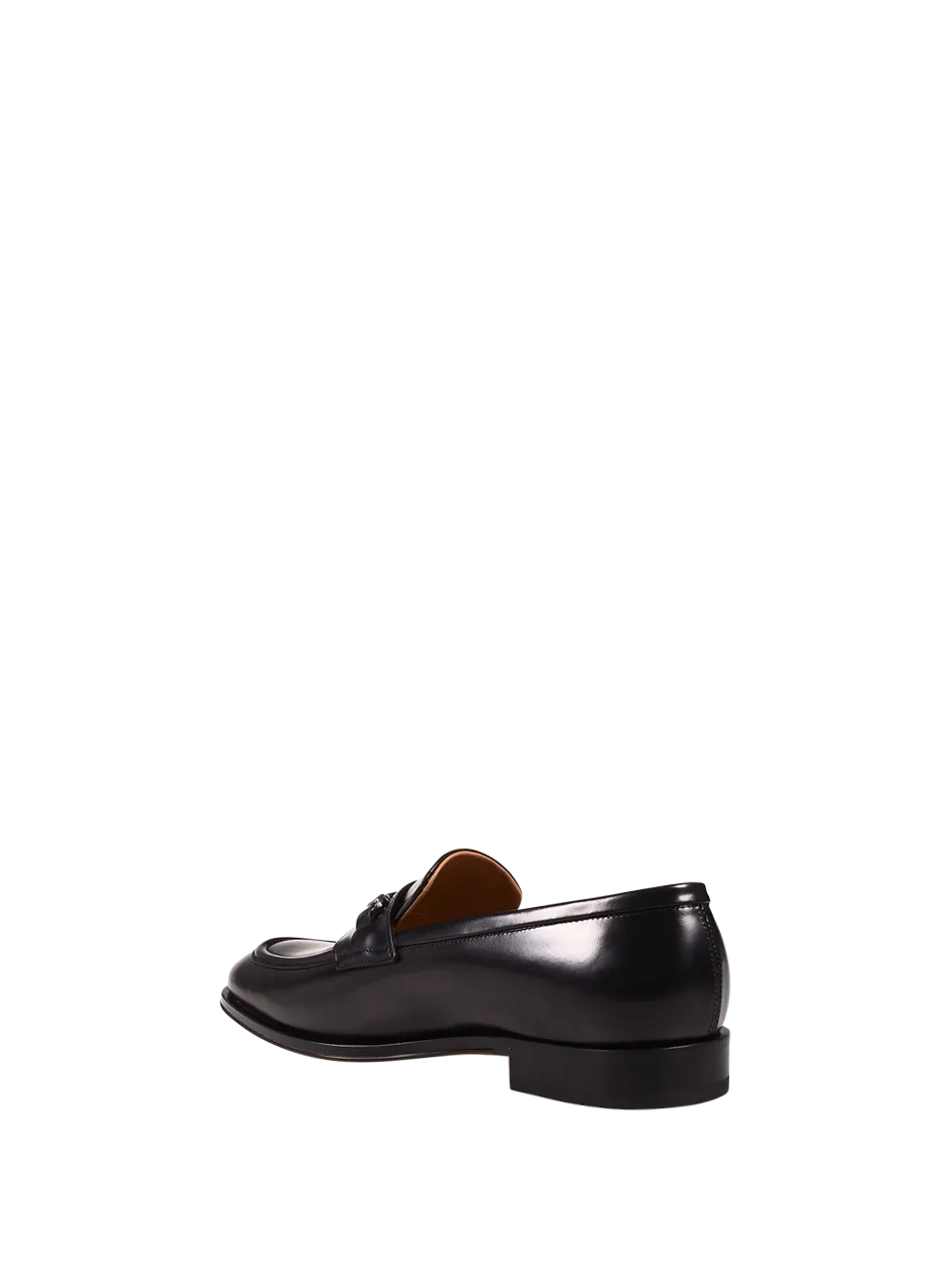 MEN FERRAGAMO BLACK LEATHER FINLEY LOAFER