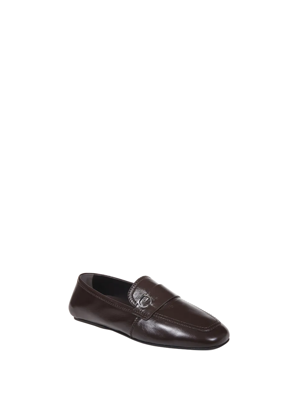 MEN FERRAGAMO BROWN CALF LEATHER DEBROS LOAFER