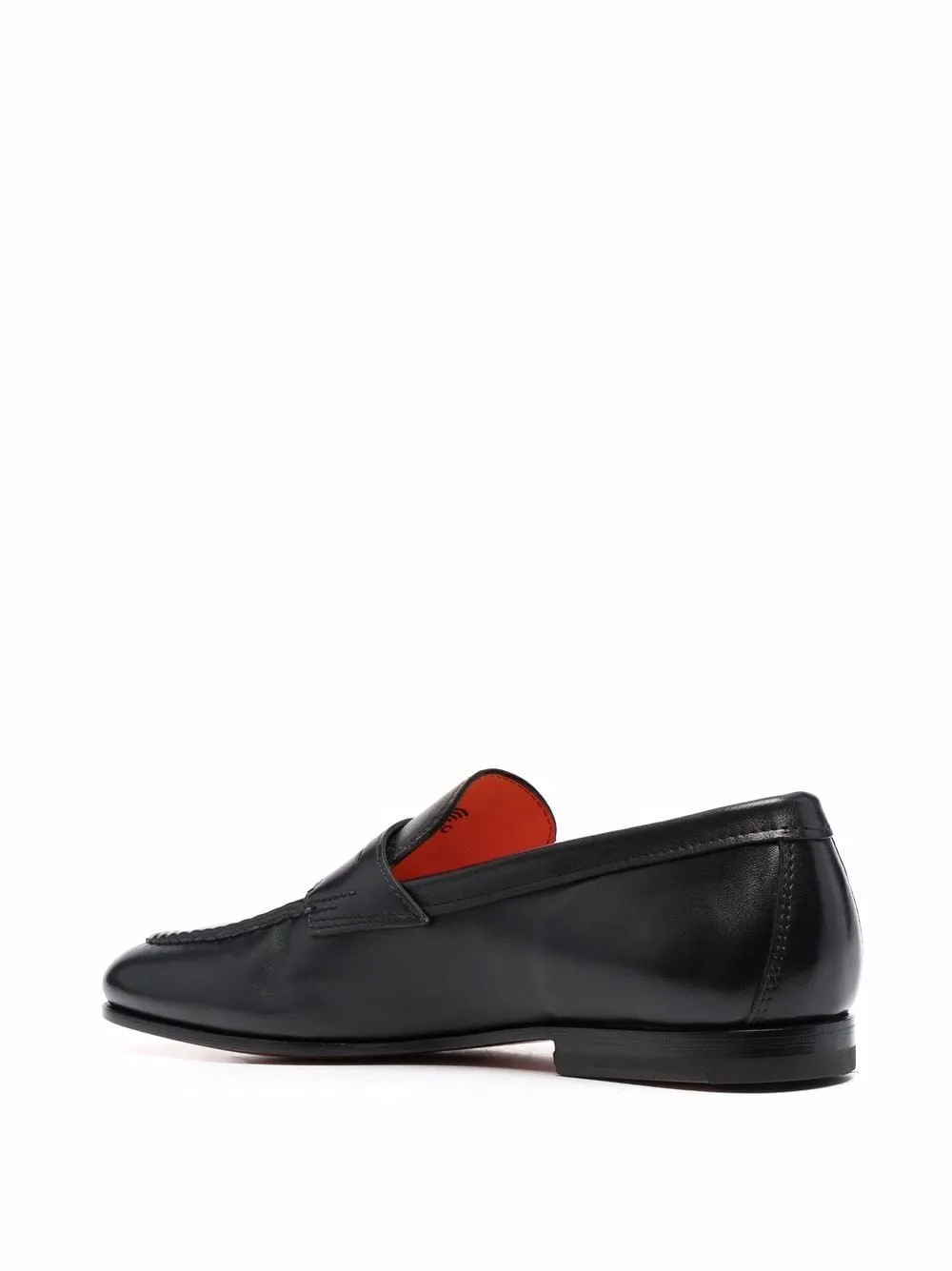 Mocassini in pelle door in nero Santoni - uomo