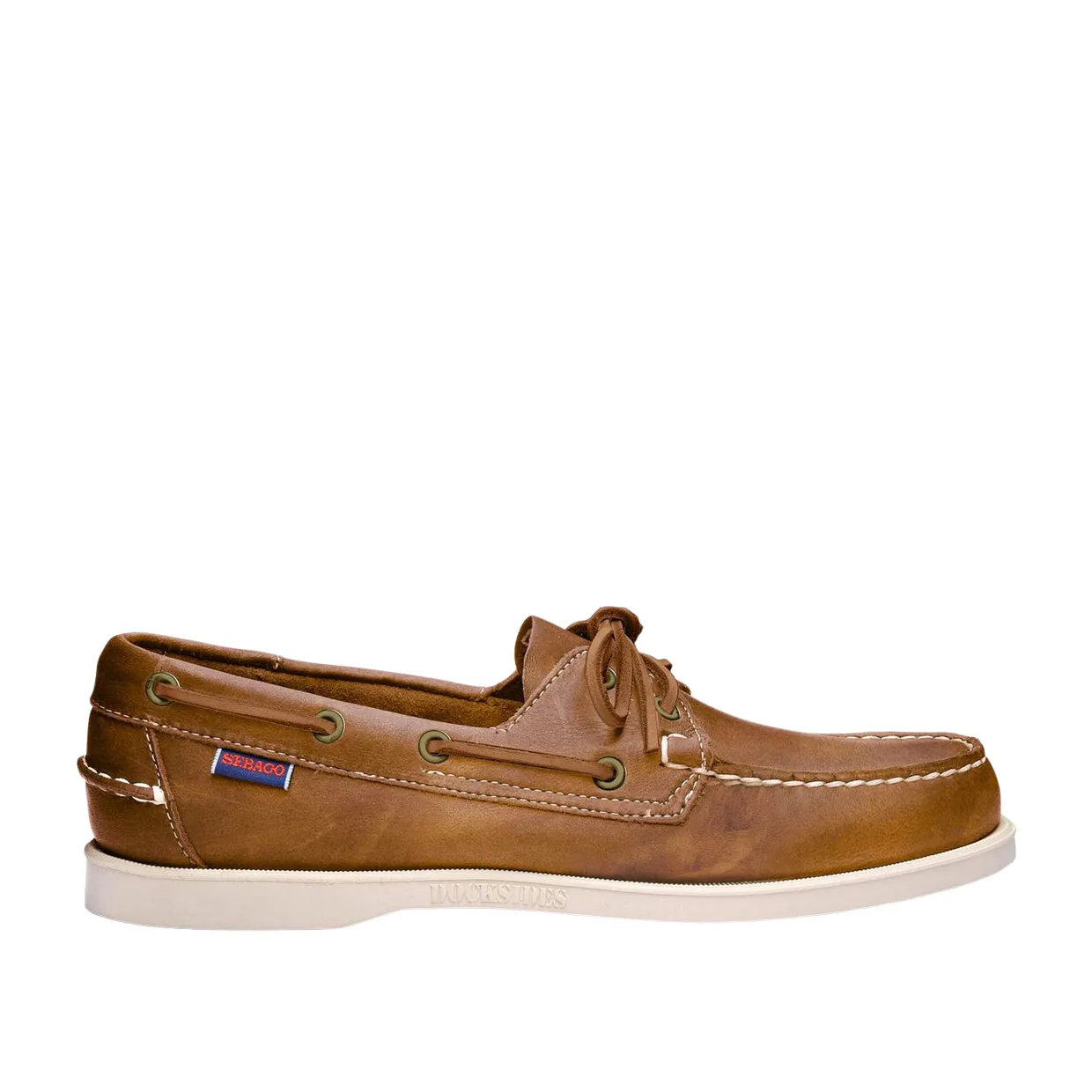 Mocassini Uomo Sebago Docksides Portland Crazy H Marrone