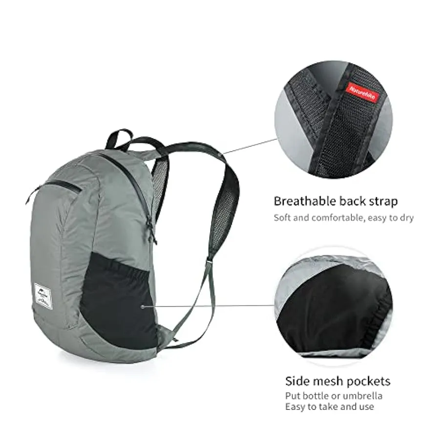 Naturehike Borsa Pieghevole a Compressione Zaino da Trekking Ultraleggero Zaino da Alpinismo Portatile Borsa Unisex 18L 15042515