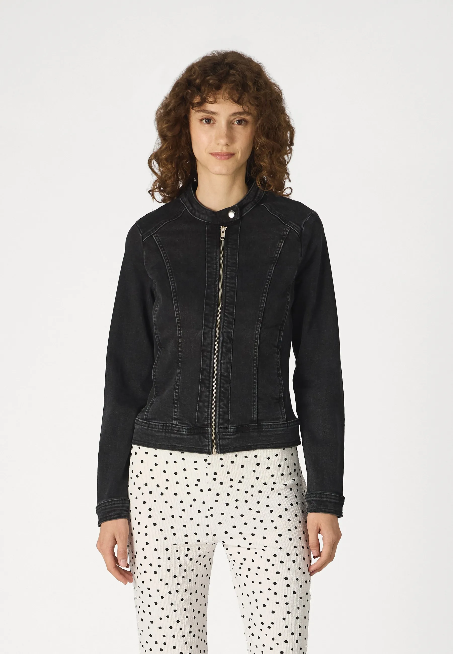 ONLTIA BANDIT BIKER JACKET - Giacca di jeans