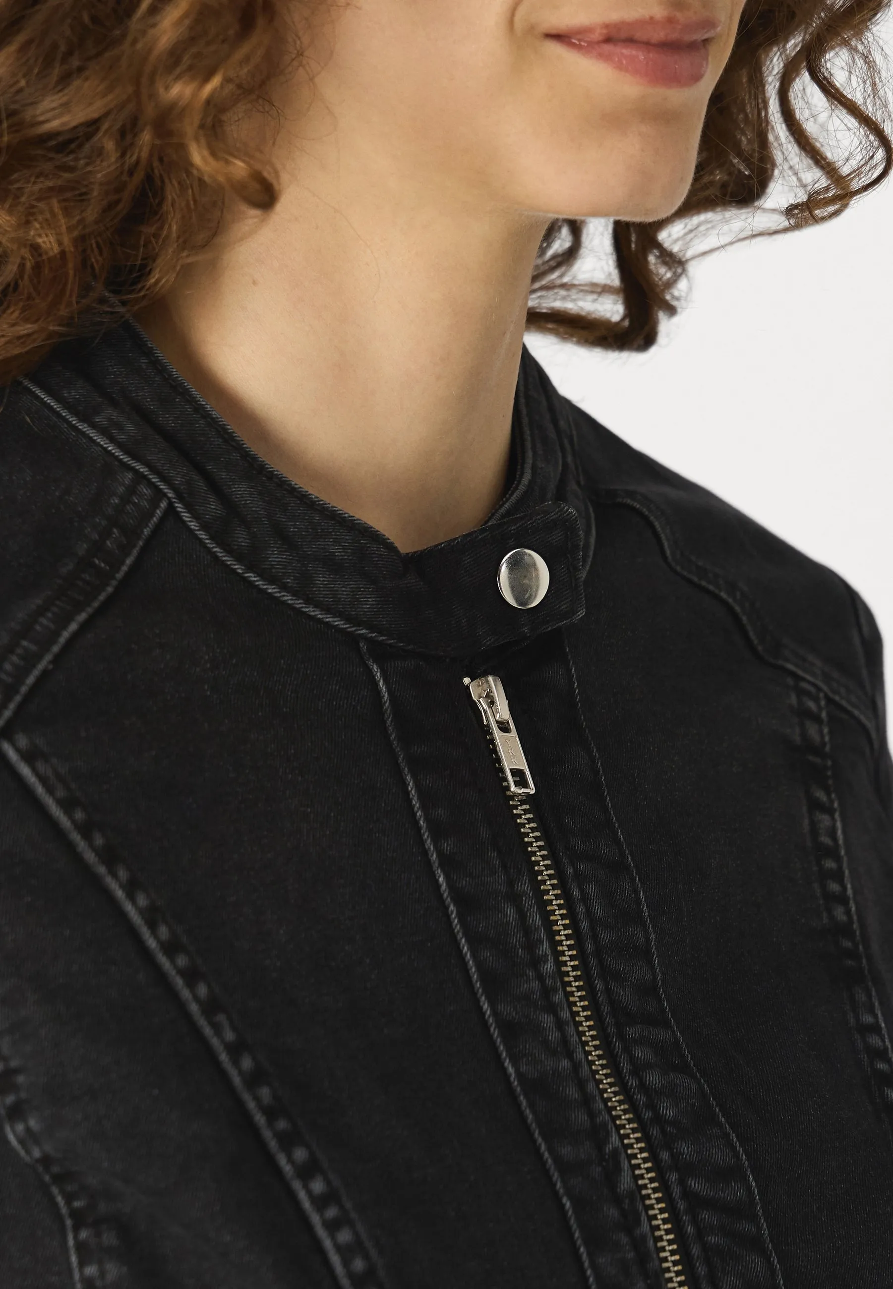 ONLTIA BANDIT BIKER JACKET - Giacca di jeans