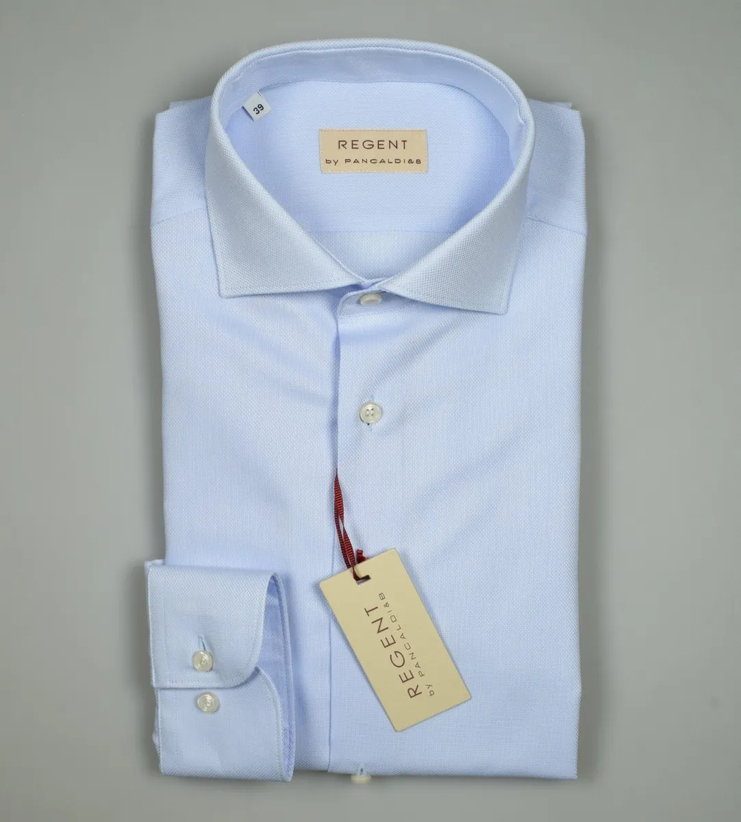 Oxford cotton shirt light light sky bench slim fit