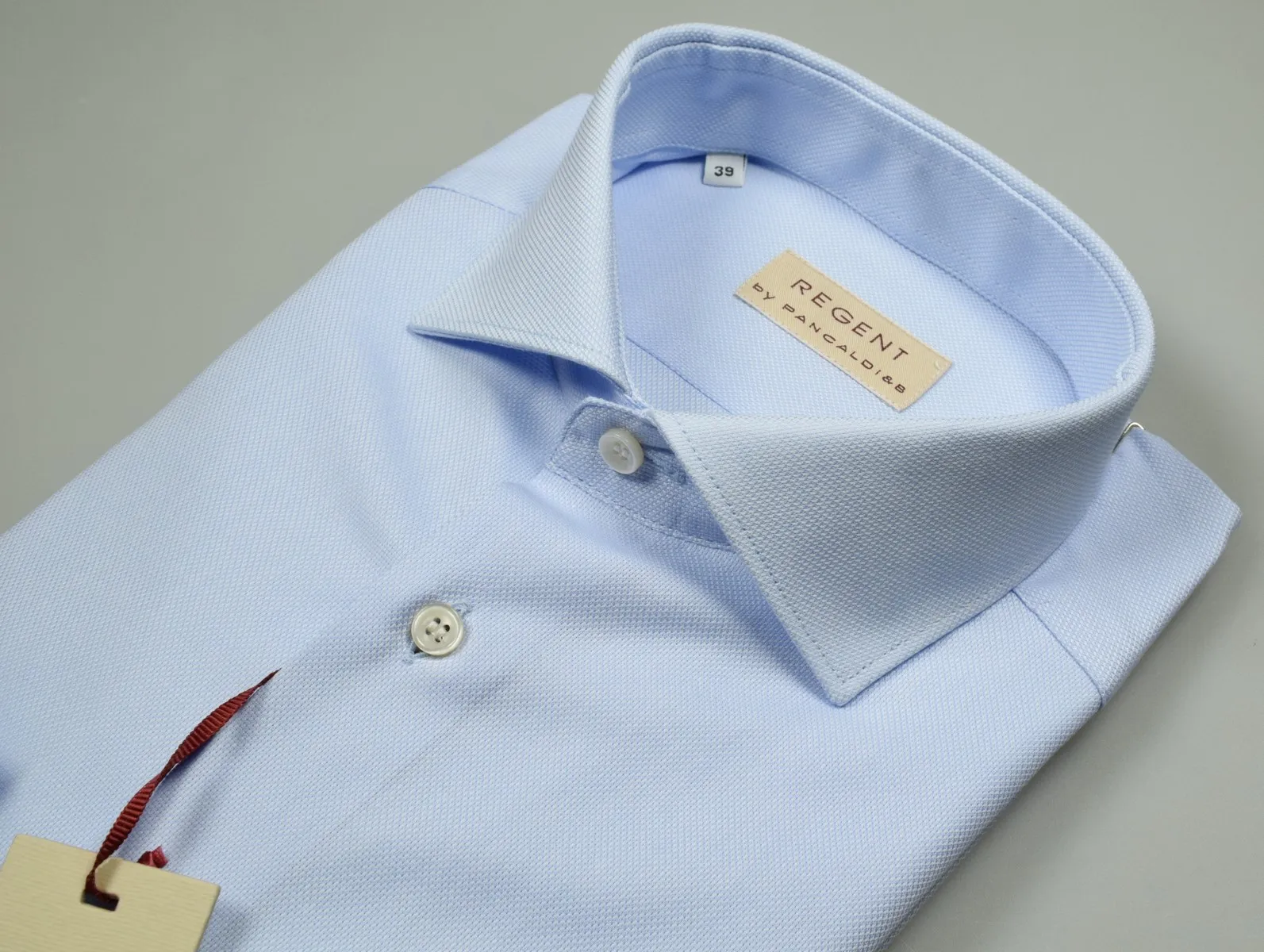 Oxford cotton shirt light light sky bench slim fit