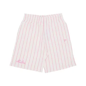 pantalone corto tuta uomo ne pinstripe shorts OFF WHITE/WILD ROSE