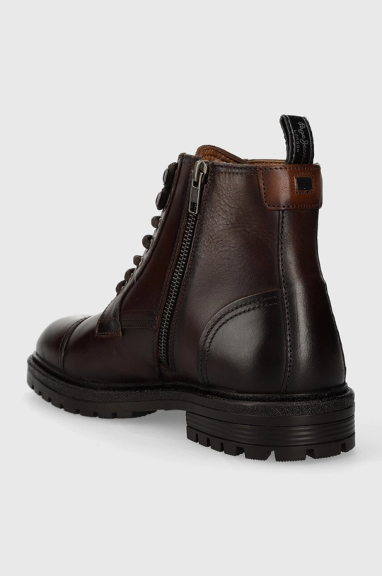 Pepe Jeans scarpe in pelle LOGAN BOOT