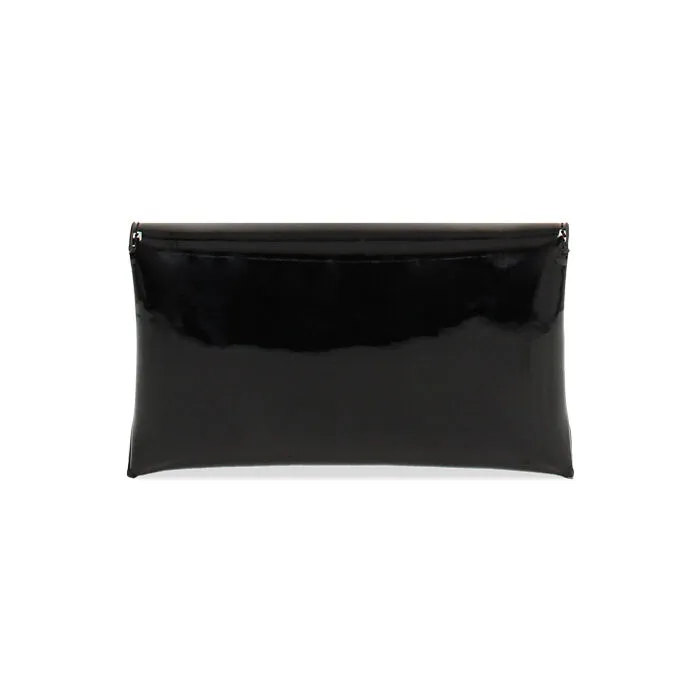 Pochette in vernice nera