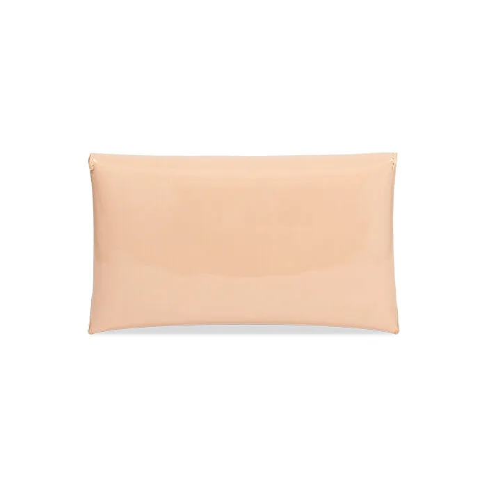 Pochette in vernice nude