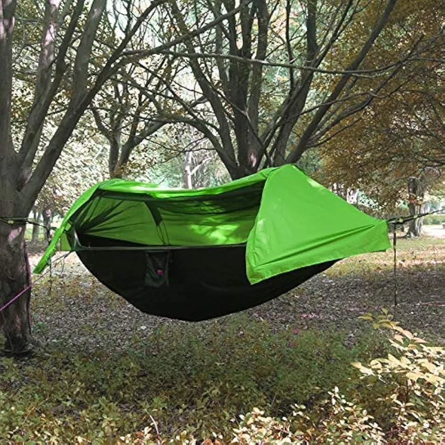 Ricreazione Multifunzionale Ultraleggero Paracadute Amaca Tenda Aerea Campeggio Esterno Portatile 270x140cm Regali per escursion