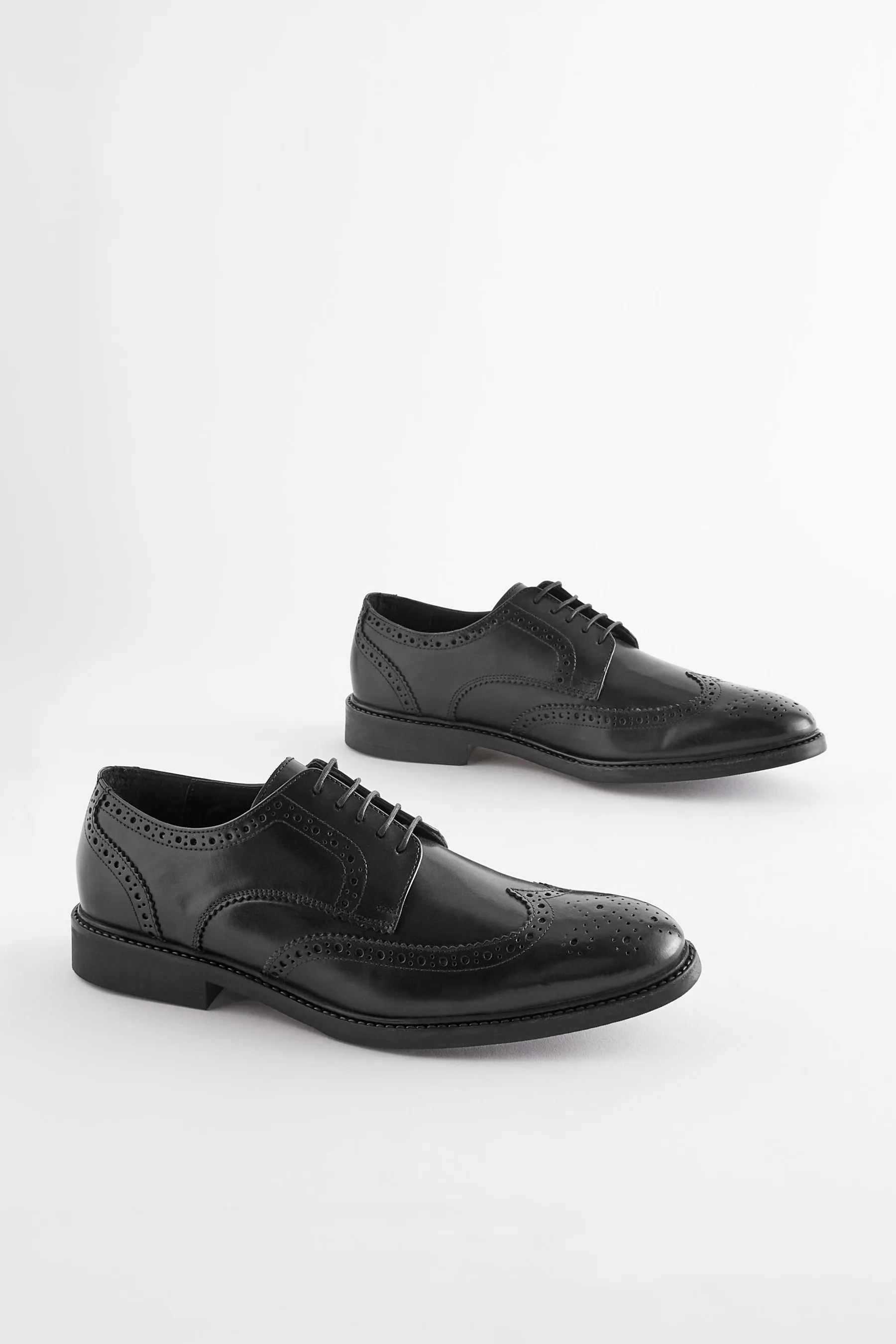 Scarpe brogue Derby in pelle