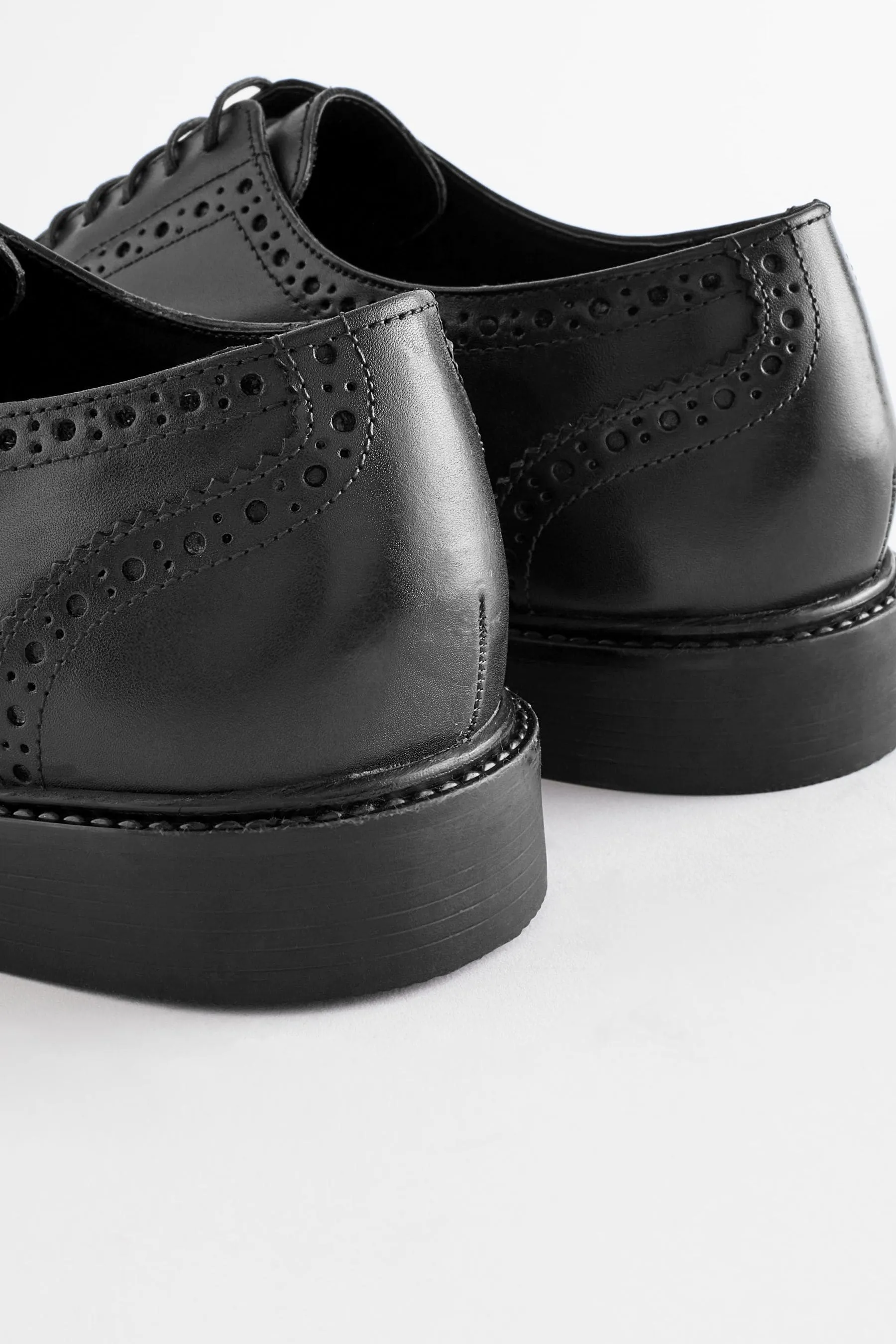 Scarpe brogue Derby in pelle