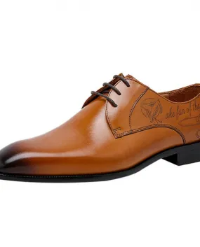 Scarpe da uomo in vera pelle Oxford italiane con punta a punta Scarpe a punta con lacci Abito oxford Brogue Scarpe con plateau d